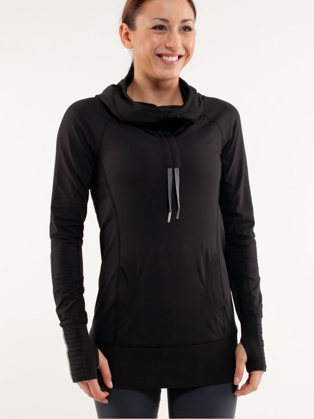 Lululemon Run: Stay On Course Pullover – Black - Size 4